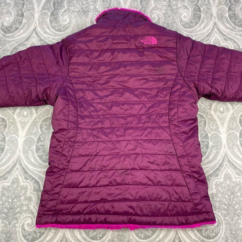 Girls North Face Reversible Puffer Jacket - Picture 2 of 4